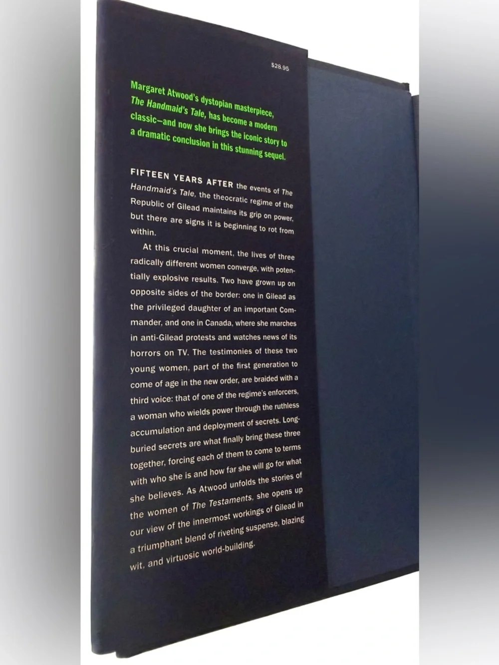 The Testaments Hardcover Book by Margaret Atwood